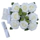thumbnail image 2 of Adorno floral para la parte delantera del coche de boda, cintas decorativas para el espejo, adorno para el coche de novia Blanco, 2 of 9
