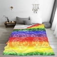 thumbnail image 5 of Fuzoiu Colorful Tie Dye Print Ultra-Soft Micro Fleece Blanket,All Seasons Flannel Throw, Lightweight Blanket for Bed, Sofa, Couch, Movie Night, Camping, and Travel-80"x60", 5 of 7