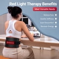 thumbnail image 6 of Comfytemp Red Light Pad, 14.4x6.1in, Flexible LED Wrap with Adjustable Straps for Small Body Areas Relaxation, 6 of 8