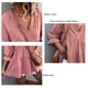 thumbnail image 4 of Blusa NikouMX con Cuello con muescas manga tres cuartos dobladillo con volantes, 4 of 5