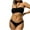 Black, variant on Bixock Swimsuit for Women,Bikinis Sets for Women,Women's Swimsuit Solid Color Bikini with Padded Bra No Underwire 2 Piece Swimwear Set