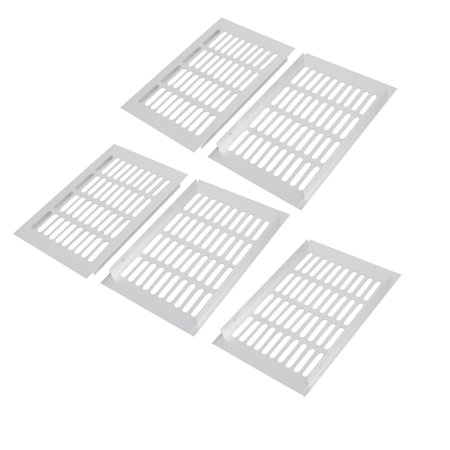 150mm x 225mm Silver Tone Wardrobe Cupboard Ventilation Air Vent Grille 5pcs - Walmart.com