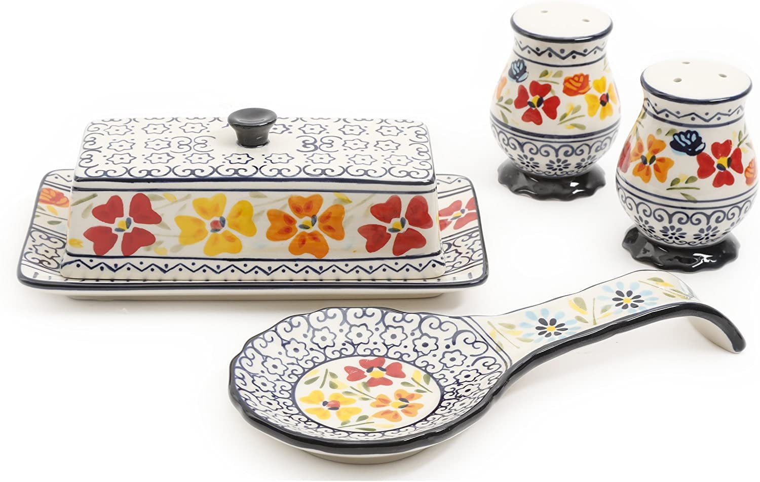 Gibson Elite HandPainted Dinnerware Set, 4Piece Accessory, Luxembourg