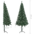 thumbnail image 5 of Charmma Corner Artificial Christmas Tree LEDs&Ball Set Green 59.1" PVC, 5 of 12