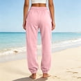 thumbnail image 5 of Resicozy Womens Joggers with Pockets Drawstring Elastic Waist Athletic Lounge Pants Casual Fashion Solid Color Trousers Pink M, 5 of 5