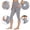 #New-Gray, variant on PFRNLF Capri Leggings for Women Summer Stretch High Waisted Soft Casual Workout Yoga Pants with Pockets