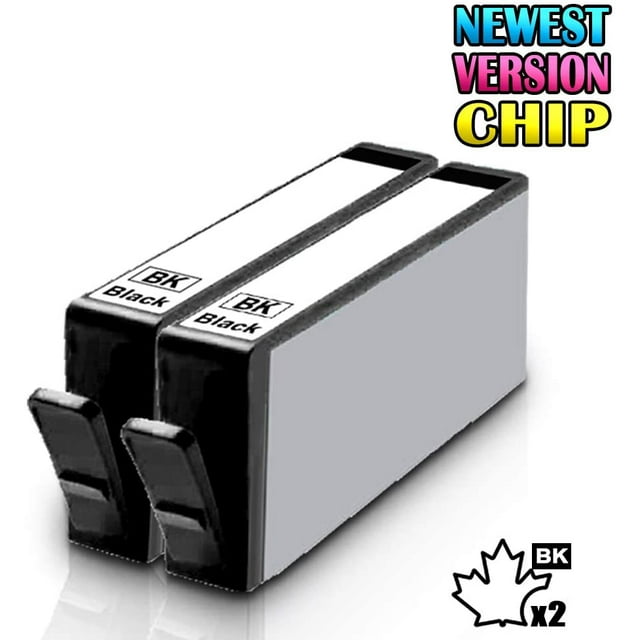 2 Inkfirst Compatible Black Ink Cartridges Replacement for HP 564 XL 564XL High Yield Deskjet 3070A 3520 3521 3522