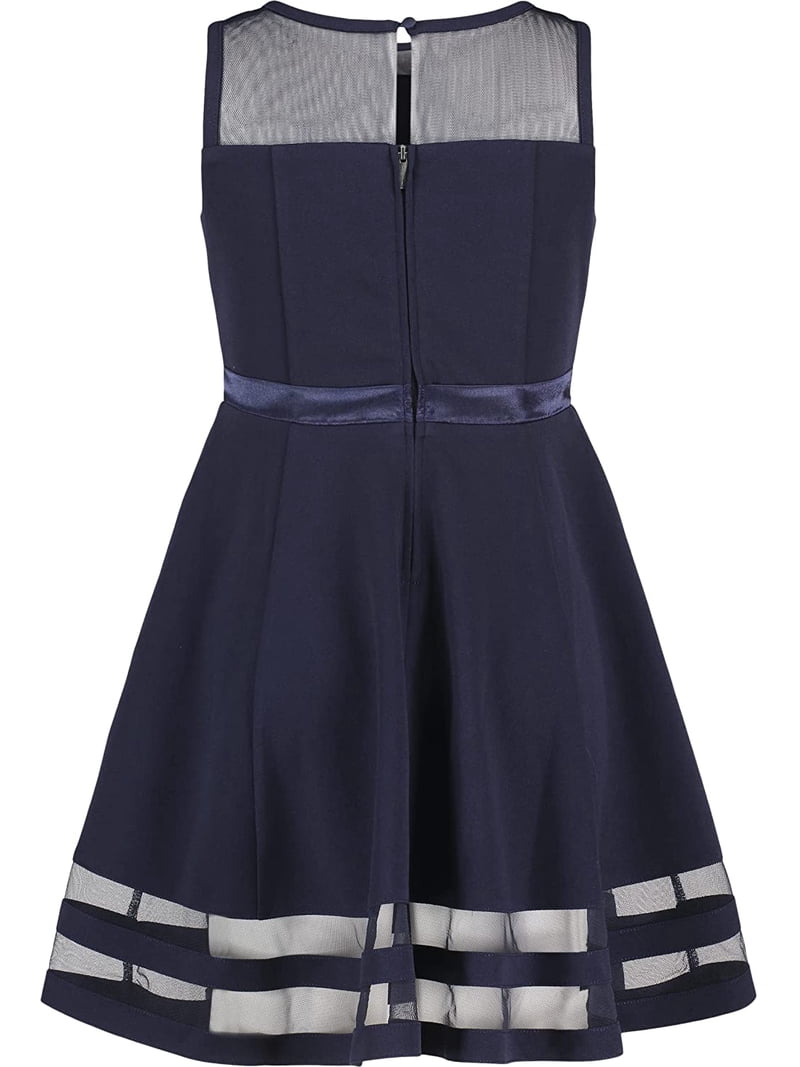 green emerald velvet dress Calvin Klein Women's Sleeveless Solid Fit-and-Flare Dress