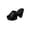 Black, variant on Women's Fashionable Casual Versatile Heel Open-Toe Plus Size Shoes Spring/Summer Trendy High-Heeled Sandals Black 6