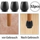thumbnail image 4 of Protector de patas de silla, 32 piezas, almohadillas de goma antideslizantes para patas de silla, protectores de pies antiarañazos con tapas de fieltro para silla (12-16 mm), 4 of 5