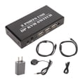 thumbnail image 1 of Port DisplayPort KVM Switch 4K 60Hz Dual Mode Aluminum Alloy Plug and Play for Keyboard and Mouse 100-240V US Plug 100-240V, 1 of 4