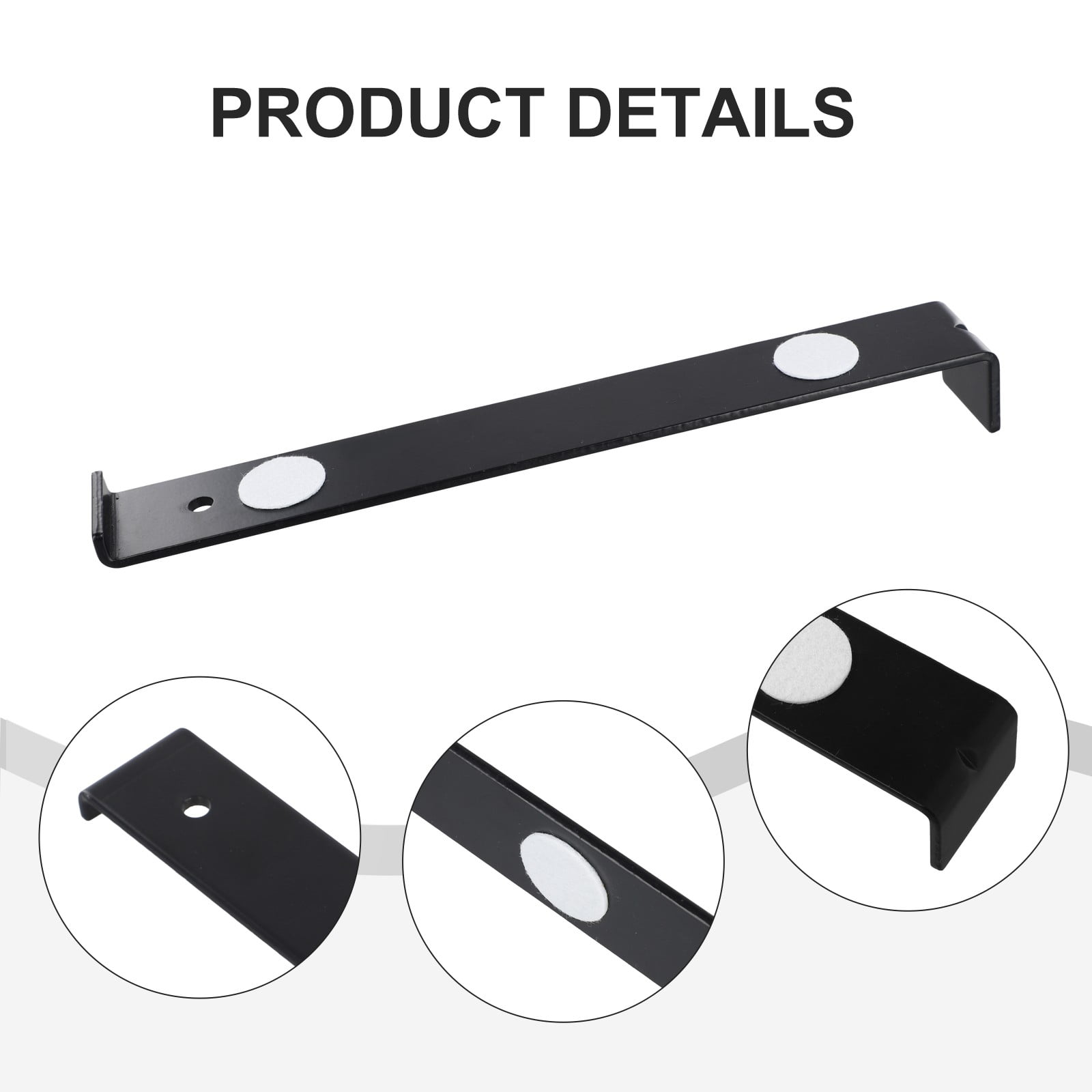 KDJ Heavy Duty Pull Bar Flooring Installation Tool for Laminate Vinyl Plank Hardwood Floor Steel Construction Professional Use Near Walls Narrow Places Black