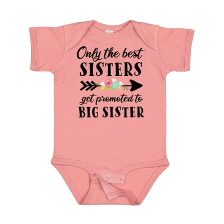 

Inktastic Only the Best Sisters Get Promoted to Big Sister Gift Baby Boy or Baby Girl Bodysuit