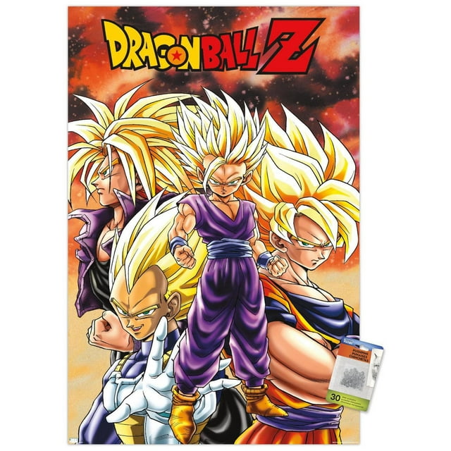 Dragon Ball Z - Saiyans Wall Poster, 22.375" x 34"