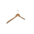 thumbnail image 2 of Proman GNV8801 Flat Coat Hanger- Natural-Chrome -Pack of 50, 2 of 3