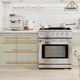 thumbnail image 4 of CASAINC 30 inch. 4.55 cu. ft. Front Control Freestanding Gas Range with Oven in Stainless Steel, 4 of 9
