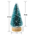 thumbnail image 3 of Mini cepillo para botellas de árboles de Navidad, 12 Uds., árboles de plástico, adornos de nieve para invierno, manualidades de mesa, decoración DIY, regalo de Navidad, 3 of 4