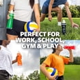 thumbnail image 3 of Cirkul Botella de agua de pl&aacute;stico naranja de 22 onzas y tapa deportiva, sin BPA, dise&ntilde;o antideslizante para gimnasio, ciclismo y deportes con cartucho de sabor incluido (FitSip, 3 of 9