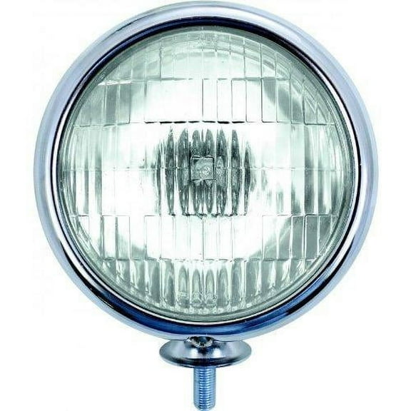 United Pacific C364008 5" Round Antique Vintage Car Truck Hot Rod Halogen Fog Lights / Clear Lens - ONE Unit