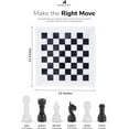 thumbnail image 2 of Radicaln Marble Chess Set 12 Inch Board for Adults and Teens – White and Black Luxury Game with 32 Handmade Pieces – Gift Decorative Chessboard Set, 2 of 7