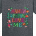 thumbnail image 4 of Inktastic Mamaw and Papaw Love Me Youth T-Shirt, 4 of 5