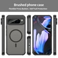 thumbnail image 6 of Dteck Magnetic Case for Google Pixel 9 Pro,Shockproof TPU+PC Matte Translucent Back Slim Protective Case Compatible with MagSafe Cover for Google Pixel 9 Pro,Black, 6 of 6