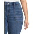 thumbnail image 5 of Terra & Sky Women's Plus Size Chop Pocket Straight Leg Jeans, 29” Inseam, 5 of 6