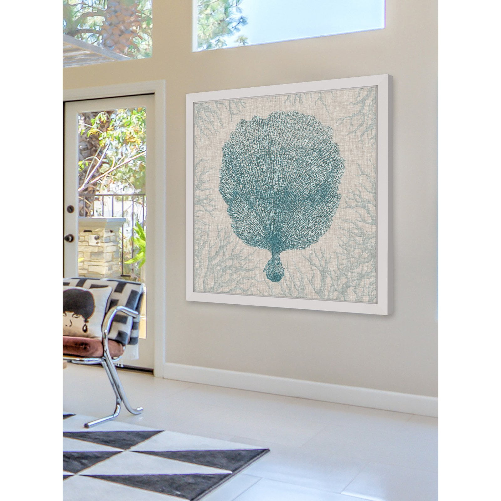 Marmont Hill "Coral Motif III" Framed Painting Print