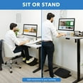 thumbnail image 5 of Mount-It! Electric Standing Desk Frame with Extra-Wide 55" Desktop, White, 5 of 9
