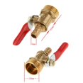 thumbnail image 1 of Thinsony Various Type Ball Valve Threaded Brass Valve Ball 4 interface 20mm 8mm Red 1Set, 1 of 6