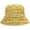 Yellow, variant on CoCopeaunts Summer Tin Women Bucket Hat Pleated Design Folds Basin Hat for Ladies Sun Protection Trendy Casual Fisherman Hat