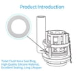 thumbnail image 2 of Toilet Seal Rings Silicone Toilet Gasket, Compatible with TOTO THU440-A, THU445, 10A-A, 2-Pack, 2.12Inch(54mm) ID, 3.14Inch(80mm) OD，WC Replacement and Repair Part, 2 of 6