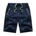 thumbnail image 1 of Aayomet Workout Shorts Men Shorts Striped Pocket Tether Cropped Pants Athletic Functional Cargo Pants (Dark Blue, XXXXXXL), 1 of 2