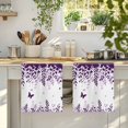 thumbnail image 4 of Purple Spring Botanical Kitchen Towels Set of 3, Weeping Eucalyptus Butterfly Absorbent Dish Towels for Kitchen, Microfiber Hand Towel, Quick Drying Tea Towel for Cleaning Decorative Dishcloths, 4 of 7
