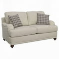 thumbnail image 2 of Modern Grey 2-piece Cushion Back Living Room Set with Upholstered Fabric and Sturdy Structure (91" x 40" x 39" Sofa & 66" x 40" x 39" Loveseat), 2 of 9