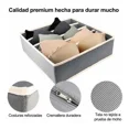 thumbnail image 3 of Caja de tela Liwei juego de 4 cajas Plegables con separadores para ropa interior calcetines corbatas bufandas, 3 of 6