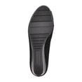 thumbnail image 4 of BANDOLINO Womens Black Crossover Detail At Vamp Pleated Caddia Round Toe Wedge Slip On Dress Pumps Shoes 7 M, 4 of 4