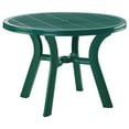 thumbnail image 1 of Compamia Truva Table à Manger Ronde 42 Pouces en Résine de Qualité Marine avec Trou pour Parasol, Vert (1 Unité), 1 of 4