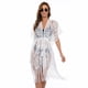 thumbnail image 2 of Cárdigan de encaje sexy para mujer, estilo europeo y americano, de talla grande, con cintura elástica, estilo playero, blusa de bikini, ropa de protección solar, 2 of 6