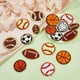 thumbnail image 5 of 18 parches de apliques de pelota deportiva, 9 estilos, bordados, para béisbol, baloncesto, voleibol, fútbol, ​​termoadhesivos, bordados., 5 of 7