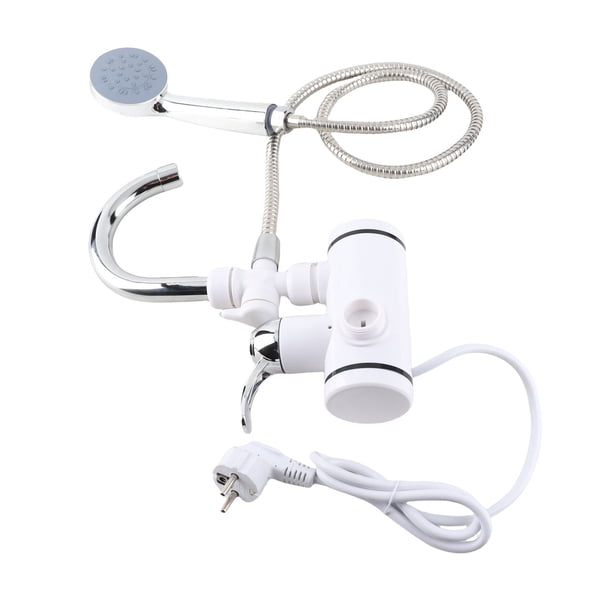 Grifo Con Calentador De Agua Eléctrico De 3000 W, Instantáneo, Sin Tanque, Con Cabezal De Ducha Giratorio, Calentamiento Rápido Para Baño, Fregadero De Cocina,
