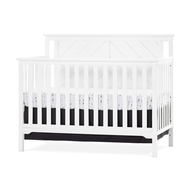 Forever Eclectic Hampton 4in1 Convertible Crib, Flat Top Headboard