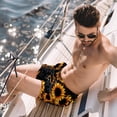 thumbnail image 2 of luoweisi Men's Beach Shorts Quick Dry Swim Trunks with Mesh Lining Sunflower Unicorn XL, 2 of 5