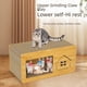 thumbnail image 5 of Tablero rascador para gatos, nido para gatos, multifuncional, de doble capa, tablero de densidad, papel corrugado, resistente a los arañazos, casa para gatos, suministros para mascotas, 5 of 5