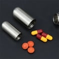 thumbnail image 3 of Pill Box Stainless Steel Sealed Compartment, Pill Container, Weekly Pill Organizer,Hanging Buckle Storage Compartment,Portable Waterproof Medicine Organizer Daily Pill Containers, 3 of 7