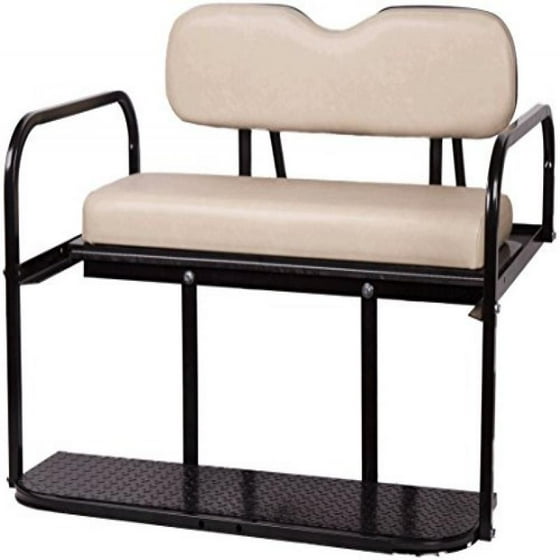 Club Car Ds 1982 Up Golf Cart All American Rear Flip Back Seat Kit Buff High Density Polyethylene Deck