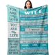 thumbnail image 1 of LHSHID Gifts for Wife/Her Wife Birthday Gift Anniversary Wedding Gift for Her Blanket Anniversary/Birthday Gifts for Wife Wife Gifts from Husband for Anniversary/Christmas/Valentines 60"x80", 1 of 6