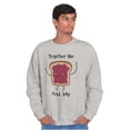 thumbnail image 4 of Kawaii Matching Couples Set PB and J Sweatshirt for Men or Women Brisco Brands L, 4 of 7