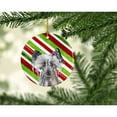 thumbnail image 2 of Chinese Crested Candy Cane Christmas Ceramic Ornament, 2 of 2