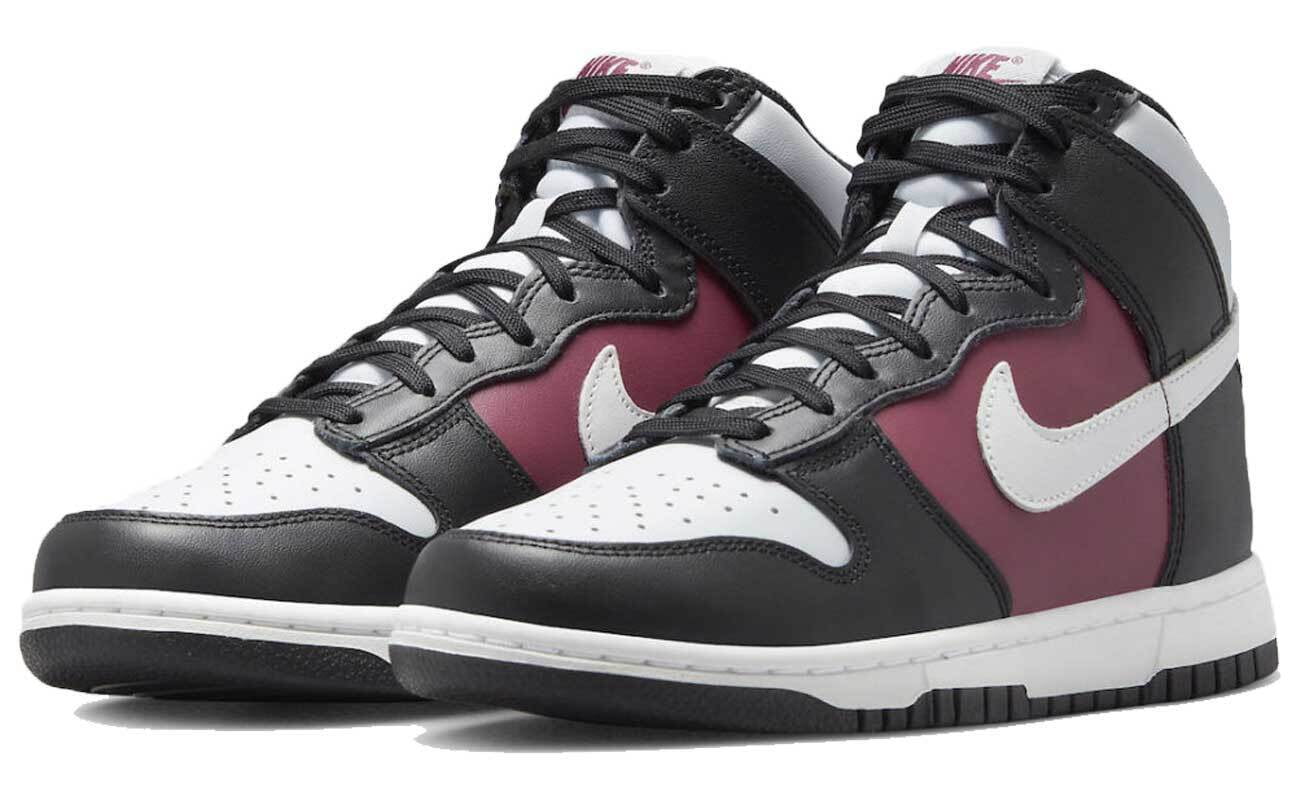 nike dunk high pink grey